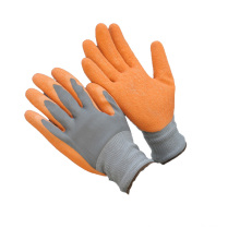 NMSAFETY Latex-Anti-Rutsch-Handschuh schwarz und orange mit EN388: 2016